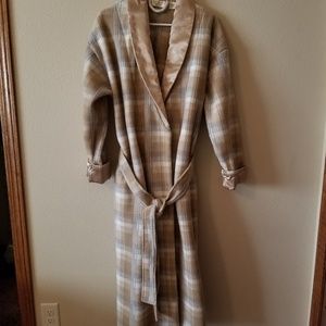 Victoria's Secret ankle length plaid robe